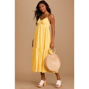 Yellow Midi Dress